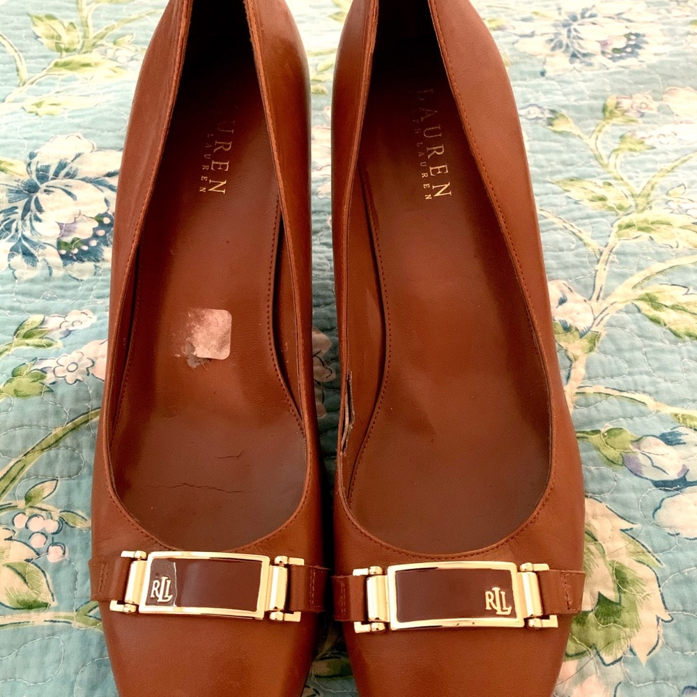 Women’s Lauren by Ralph Lauren, Sz 9/10, Cognac